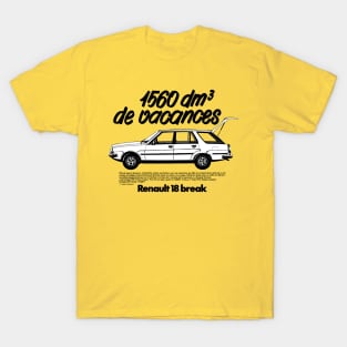 RENAULT 18 BREAK - French ad T-Shirt